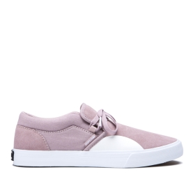 Mens Supra Skate Shoes CUBA Mauve/white | AU-11355